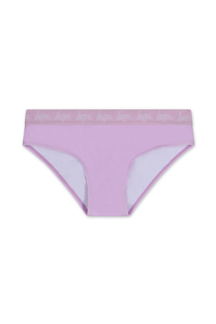 Hype Girls Lilac Leopard Swim Set