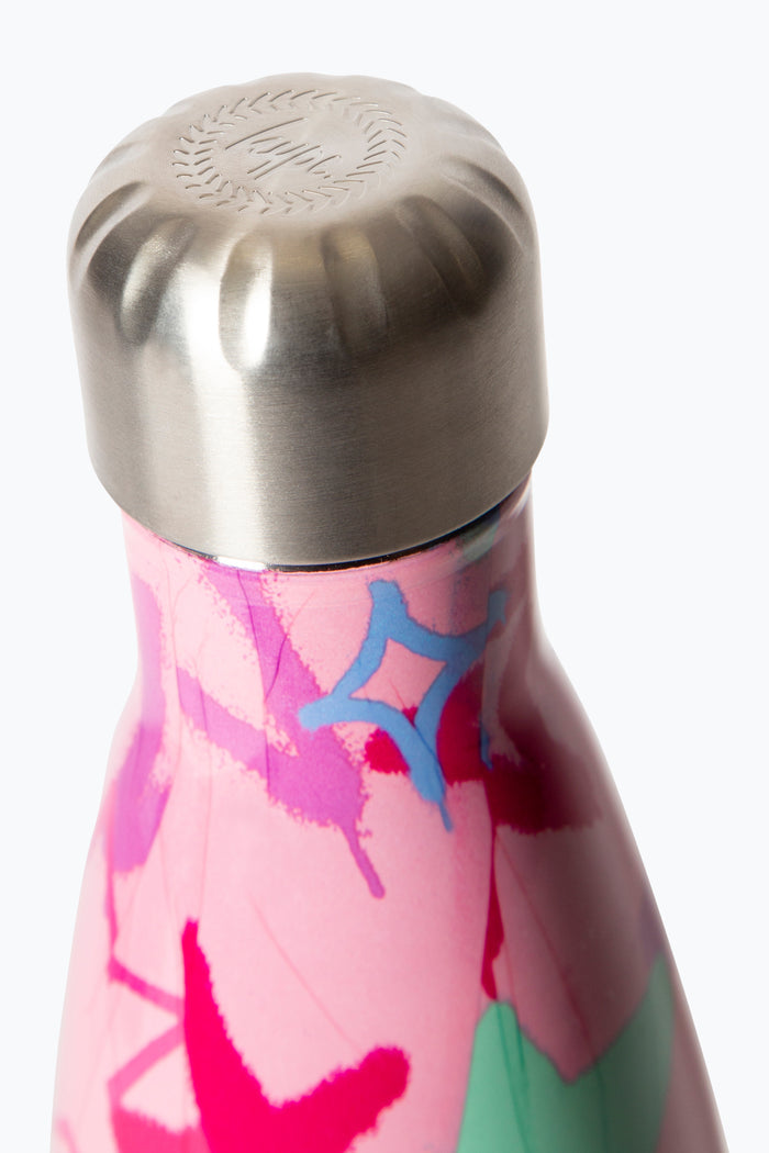 Hype Girls Pink Graffiti Stars Thermal Water Bottle