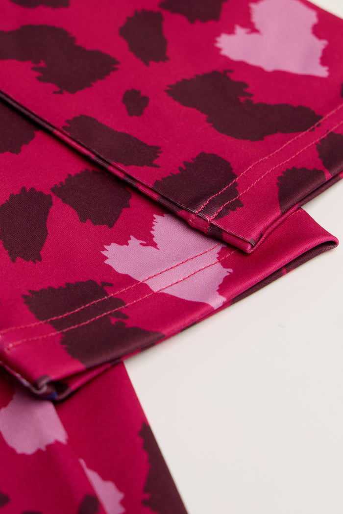 Hype Girls Pink Heart Leopard Leggings
