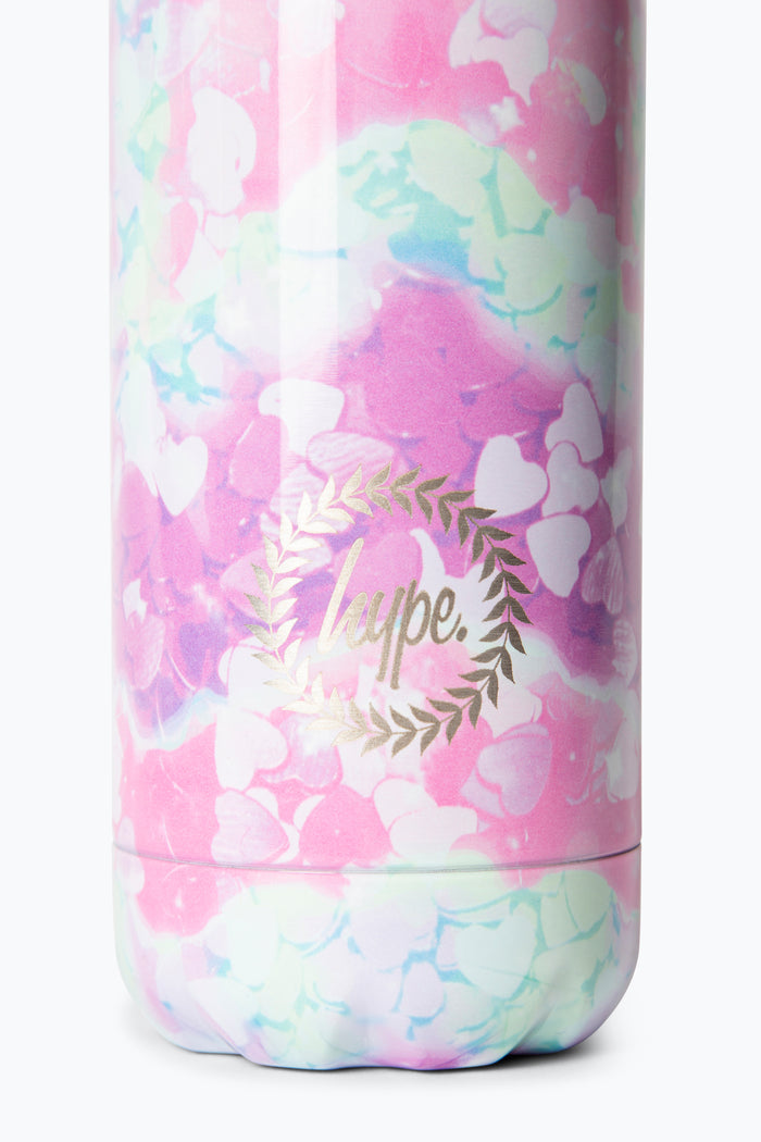 Hype Girls Pink Tie Dye Star Thermal Water Bottle