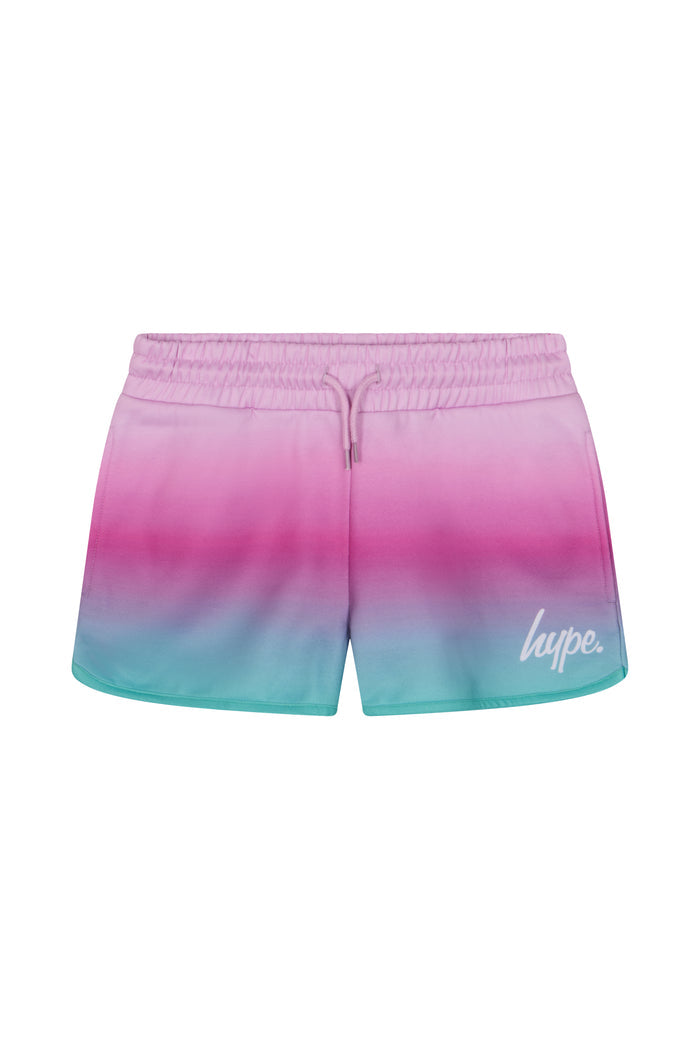 Hype Girls Pink/Mint Sundae Fade T-Shirt & Shorts Set