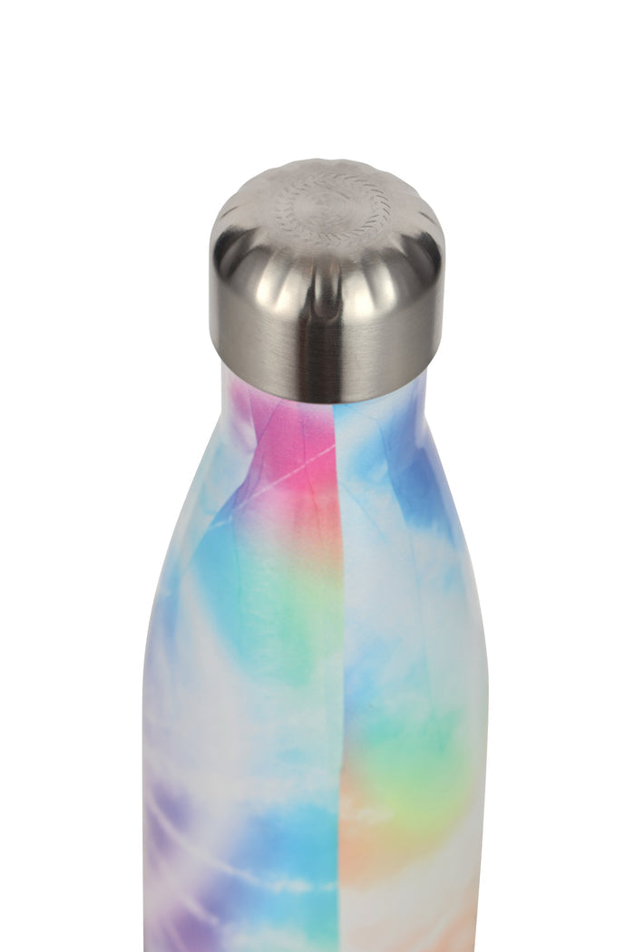 Hype Girls Rainbow Tie-Dye Thermal Water Bottle