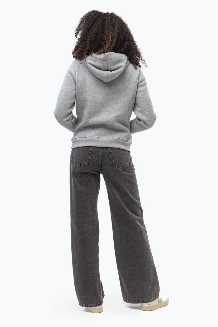Hype Grey Drawcord Womens Pullover Hoodie