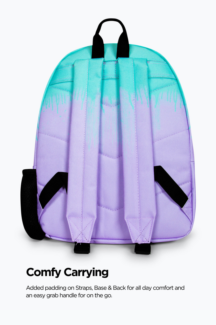 Hype Iconic Lilac/Teal Drips Girls Backpack