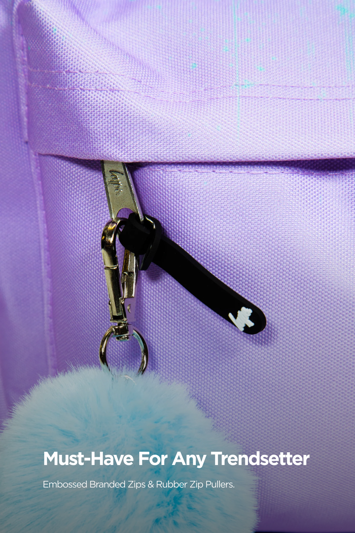 Hype Iconic Lilac/Teal Drips Girls Backpack