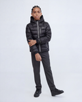 Hype Kids Black Padded Reflective Jacket