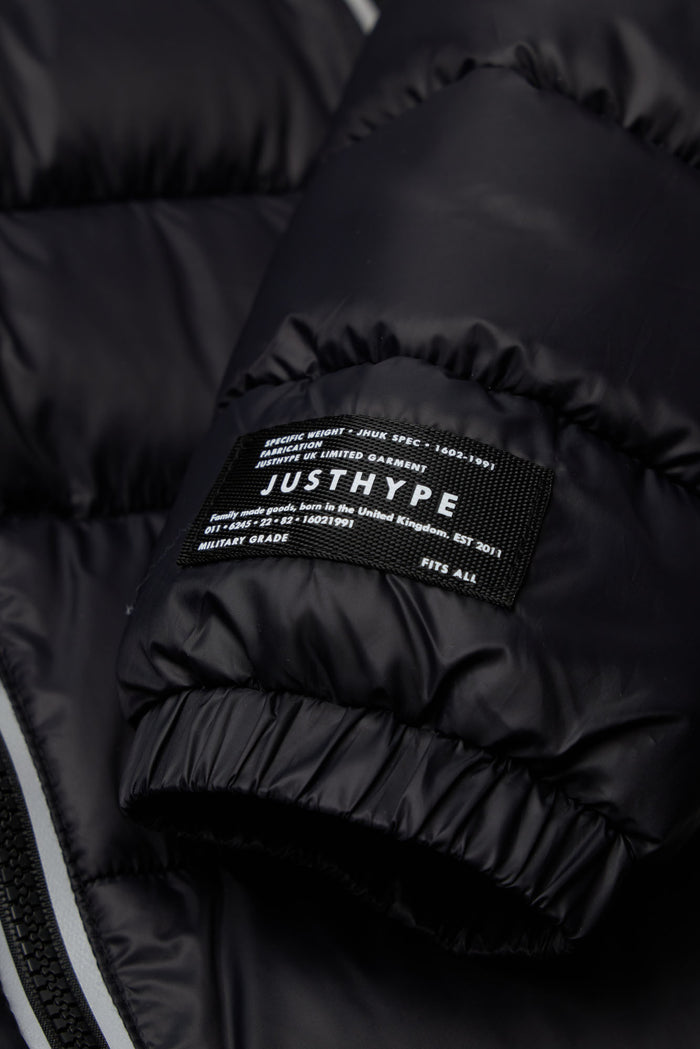 Hype Kids Black Padded Reflective Jacket