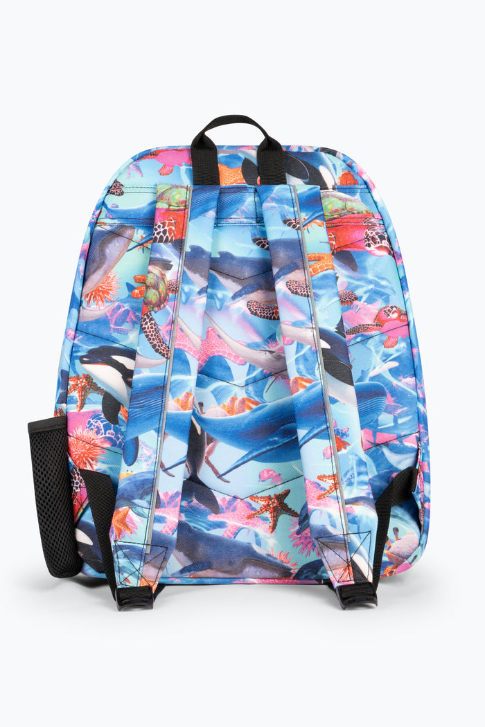 Hype Kids Blue Sea Life Iconic Backpack