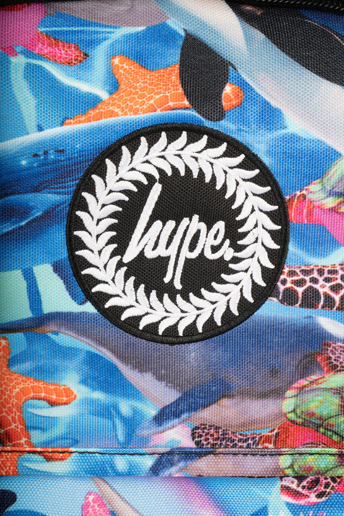 Hype Kids Blue Sea Life Iconic Backpack