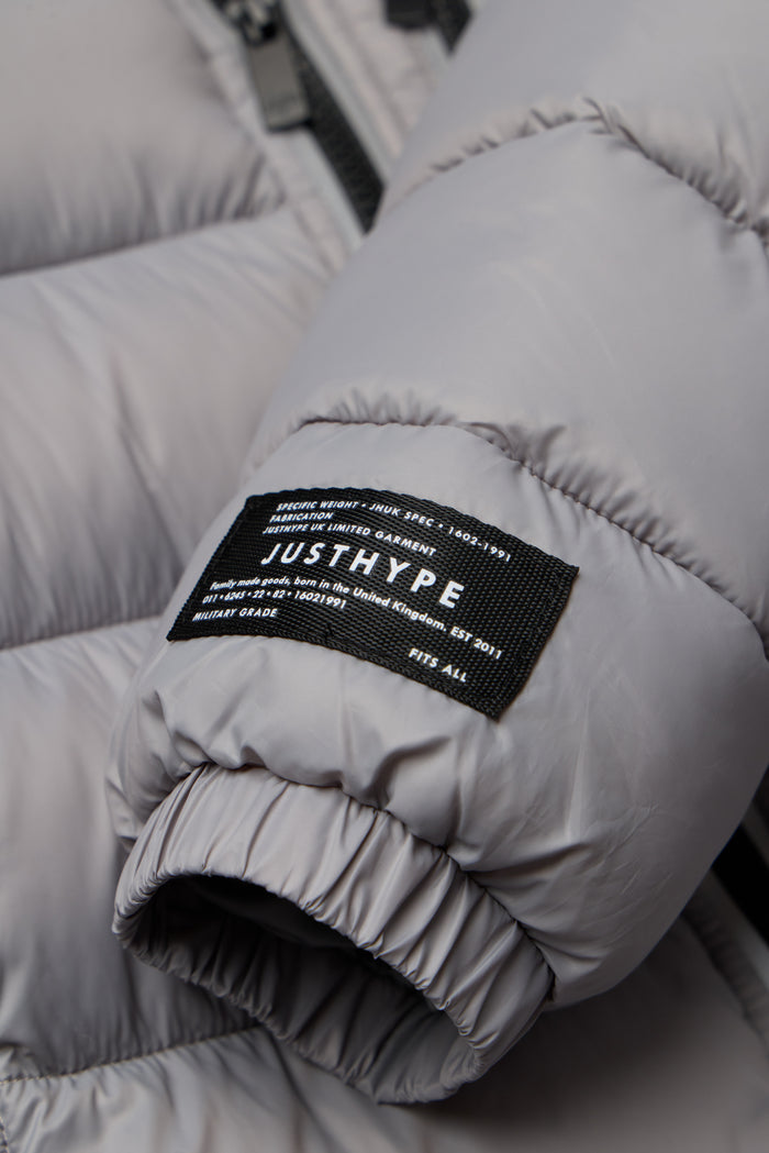 Hype Kids Grey Padded Reflective Jacket