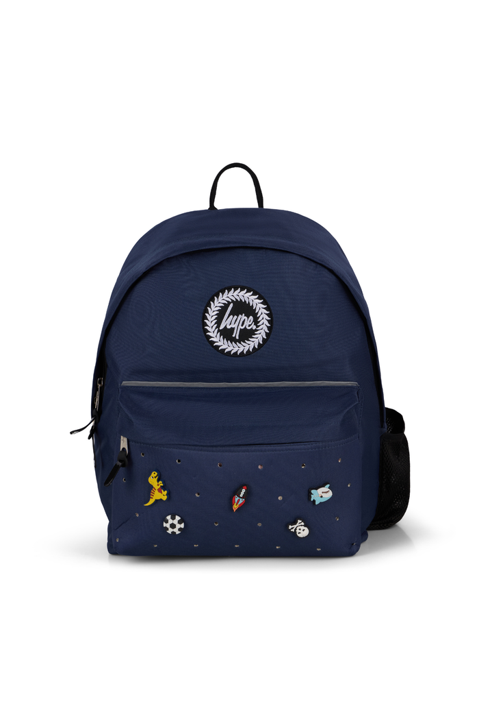 Hype Kids Navy Charm Backpack