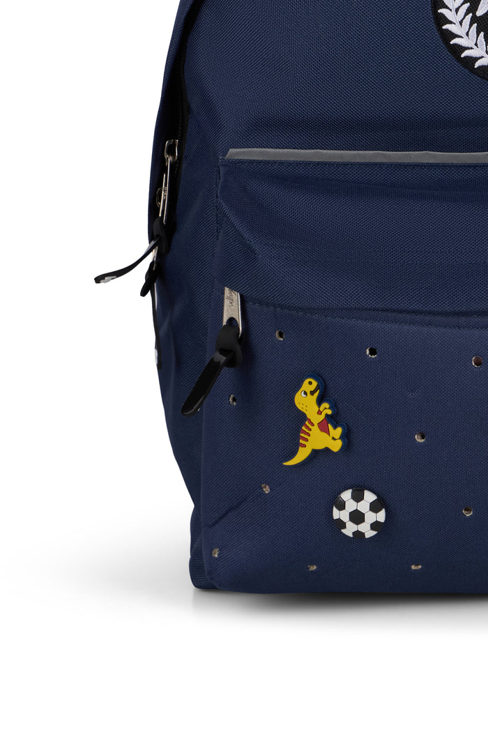 Hype Kids Navy Charm Backpack