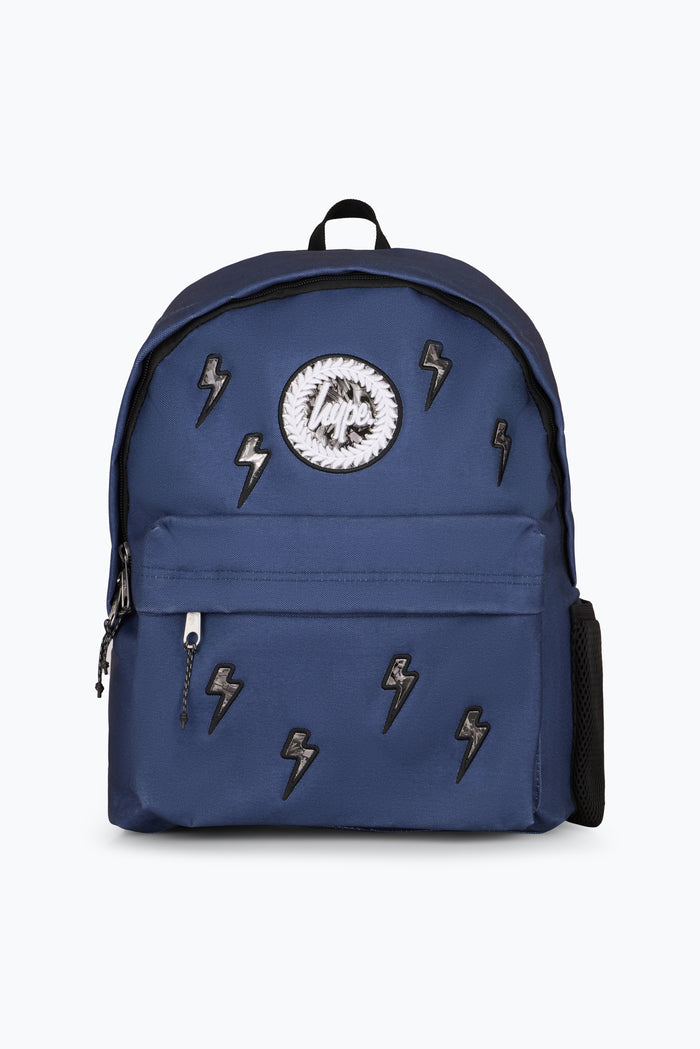 Hype Kids Navy Lightning Charm Backpack