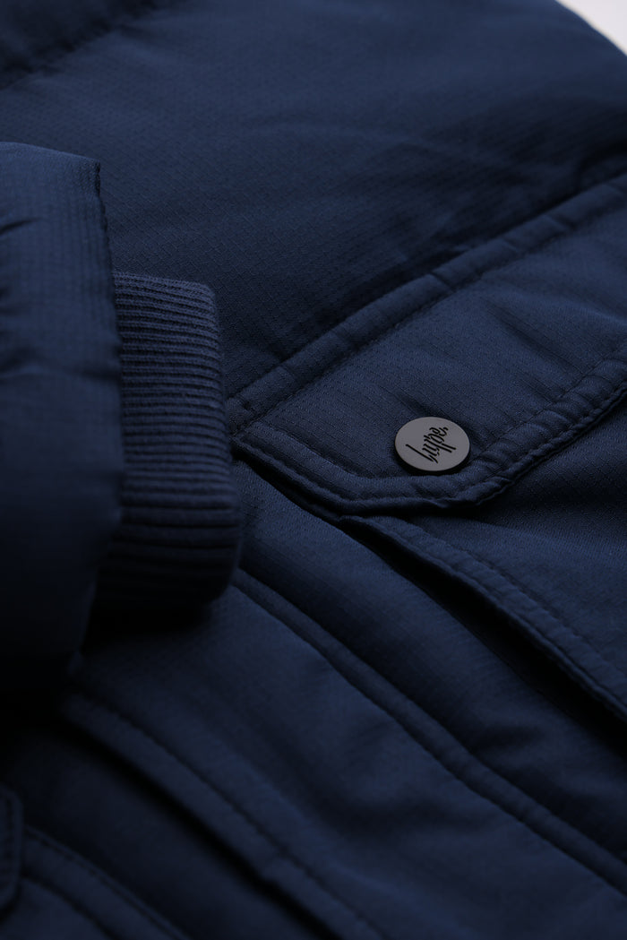 Hype Kids Navy Parka Jacket