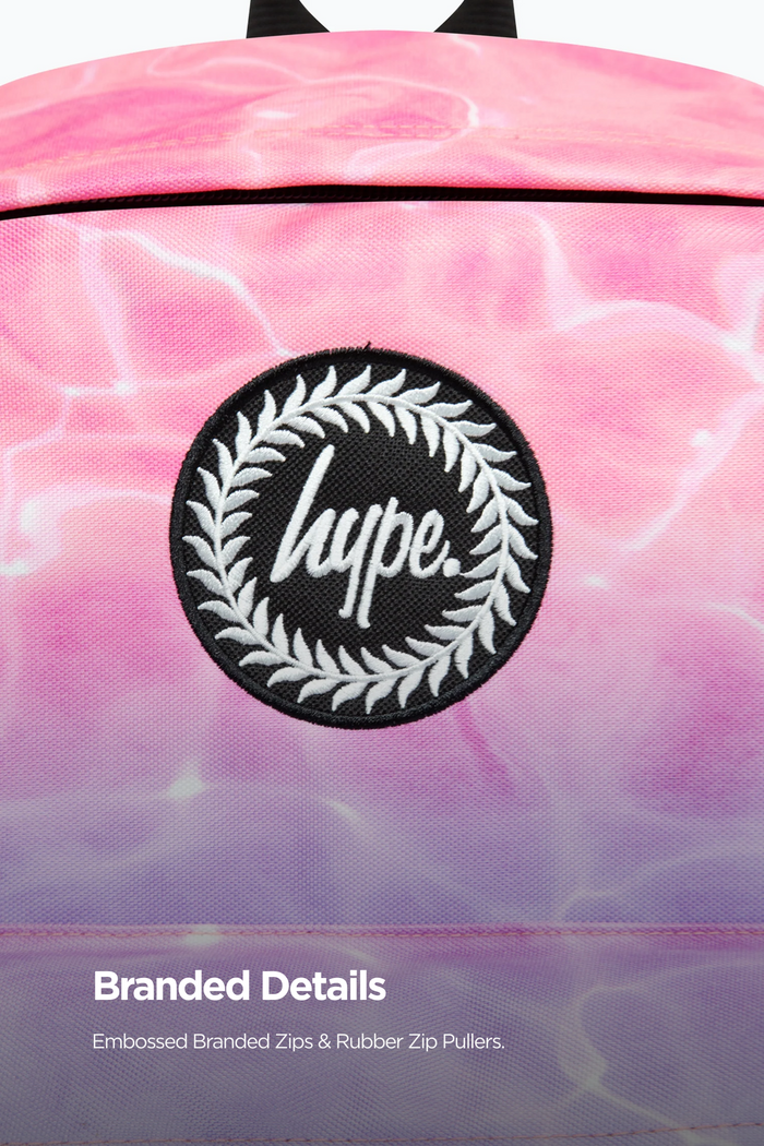 Hype Pink/Turquoise Pastel Pool Iconic Girls School Backpack