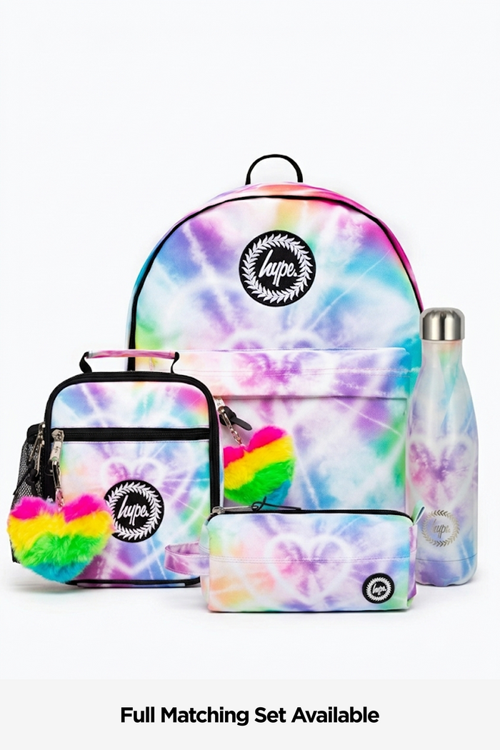 Hype Rainbow Heart Tie Dye Lunch Box