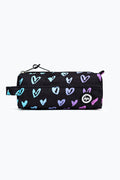 Hype Scribble Heart Pink Crest Pencil Case