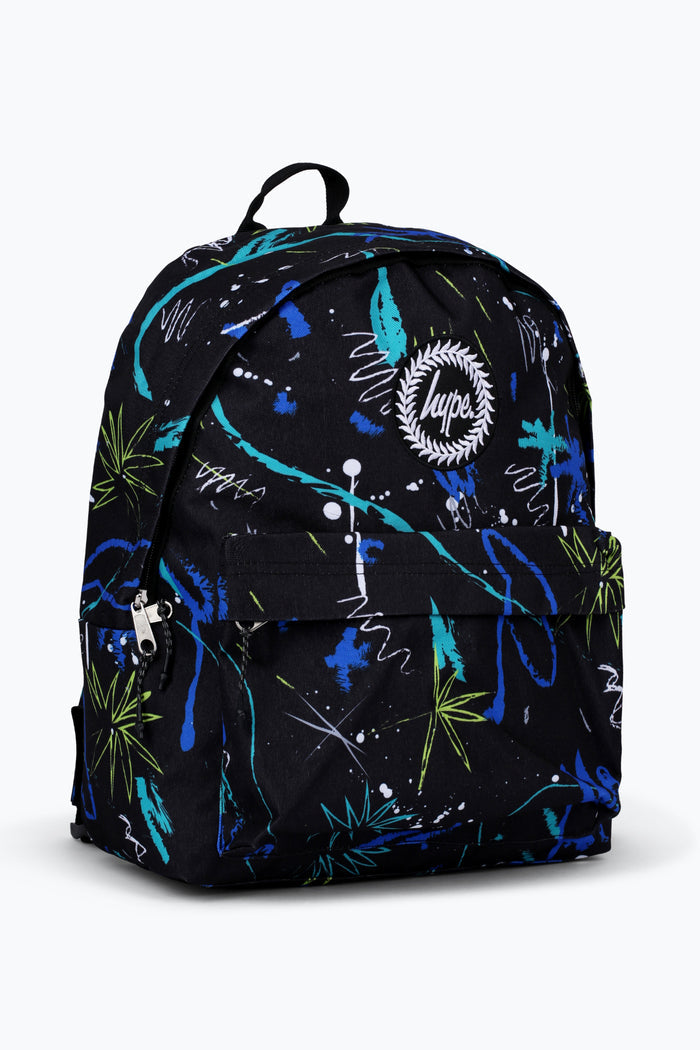 Hype Unisex Black Desk Doodle Backpack