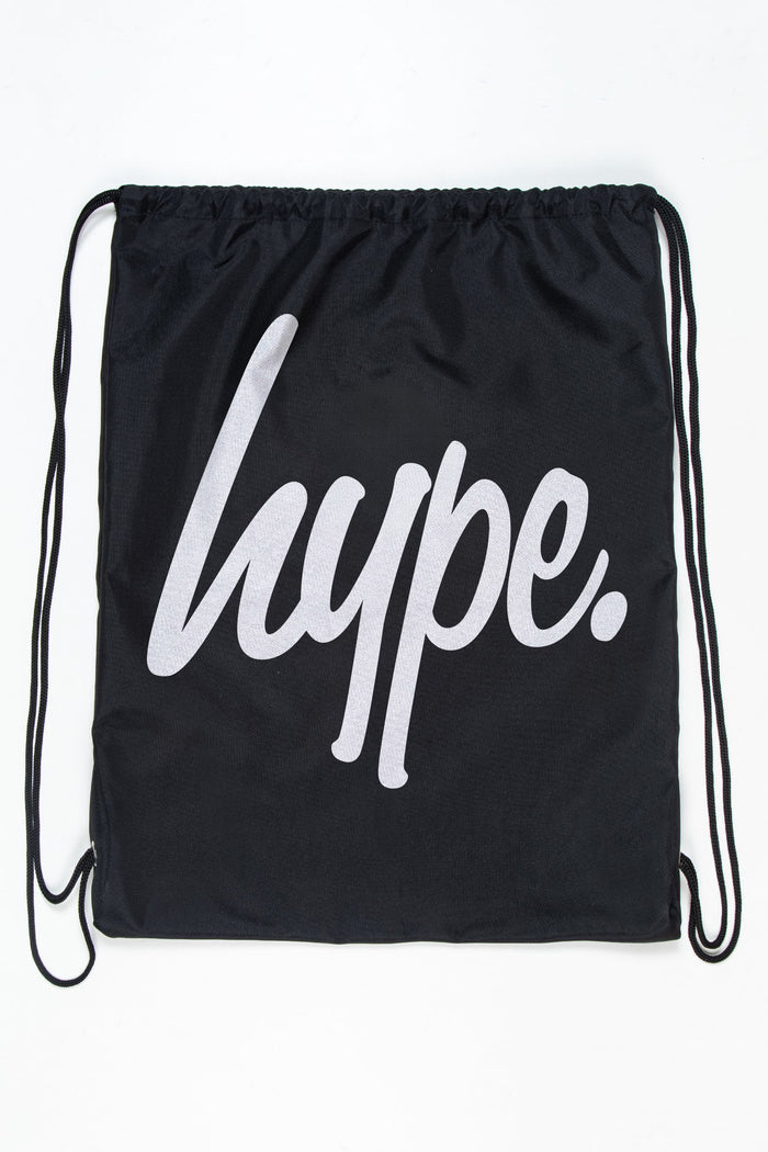 Hype Unisex Black Drawstring Bag