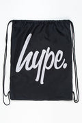 Hype Unisex Black Drawstring Bag
