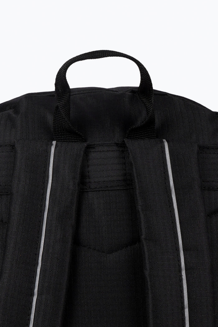 Hype Unisex Black Ripstop Tech Backpack