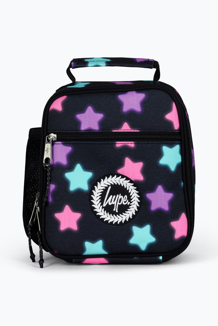Hype Unisex Black Star Glow Lunch Box