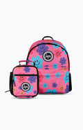 Hype Unisex Multi Pink Happy Flowers Backpack & Lunch Bag Bundle