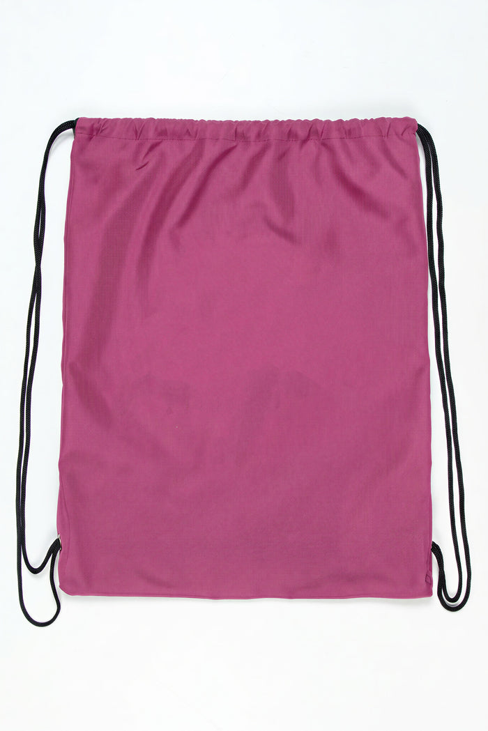 Hype Unisex Pink Drawstring Bag