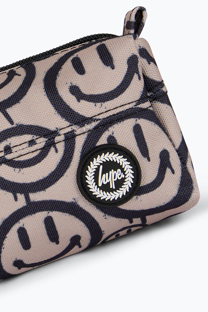Hype Unisex Sand Drip Smiley Pencil Case