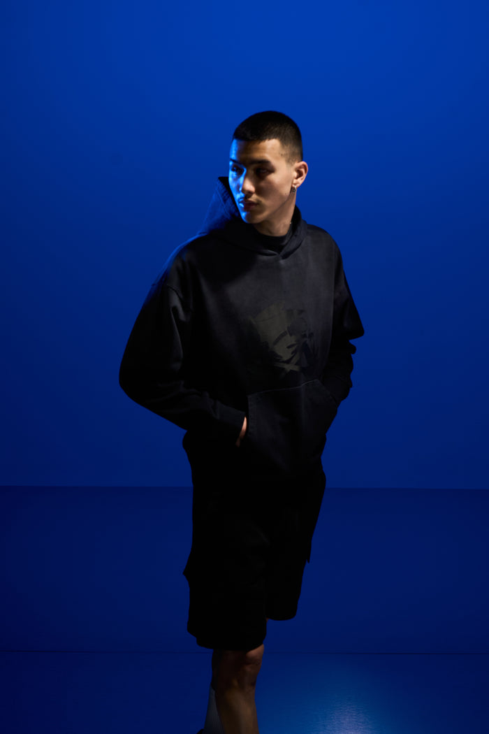 Hype x Sonic The Hedgehog™ Mens Black Sonic Doodle Hoodie