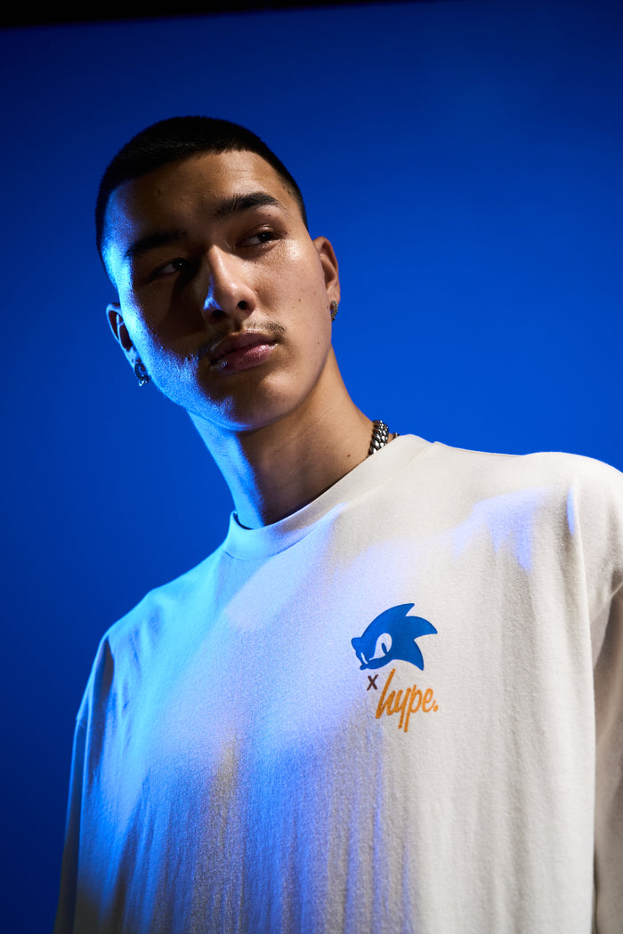 Hype x Sonic The Hedgehog™ Mens White Sonic Comic T-Shirt