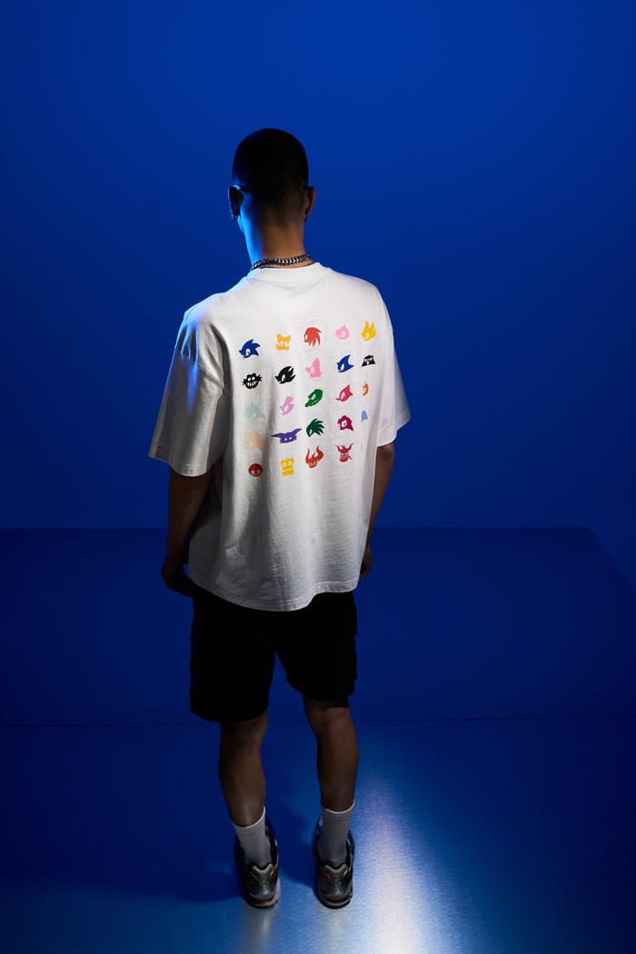 Hype x Sonic The Hedgehog™ Mens White Sonic Sketch T-Shirt