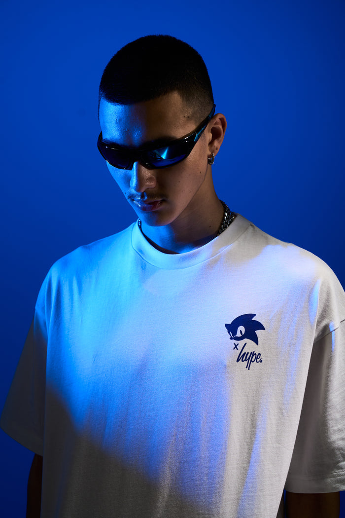 Hype x Sonic The Hedgehog™ Mens White Sonic Sketch T-Shirt