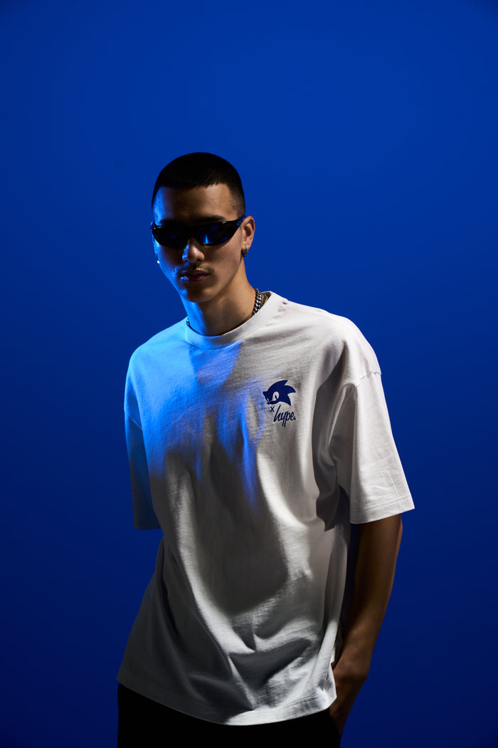 Hype x Sonic The Hedgehog™ Mens White Sonic Sketch T-Shirt