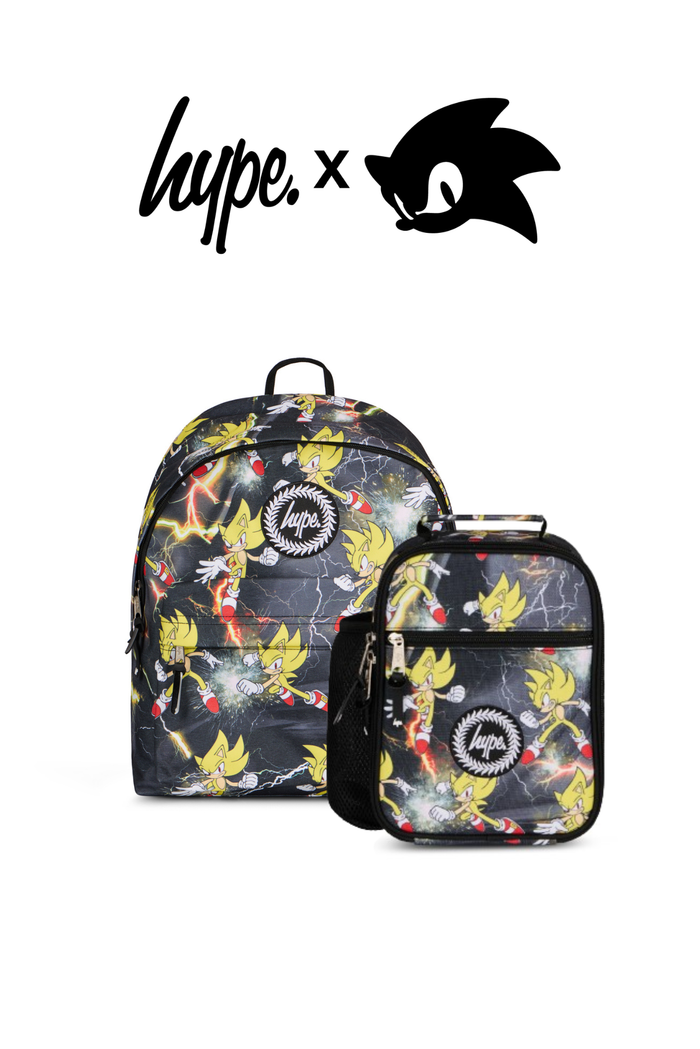 Hype x Sonic The Hedgehog™ Yellow Super Sonic Backpack & Lunch Bag Bundle