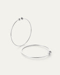JENNY BIRD Waterproof Icon Hoops - Large Silver Hoops For Women