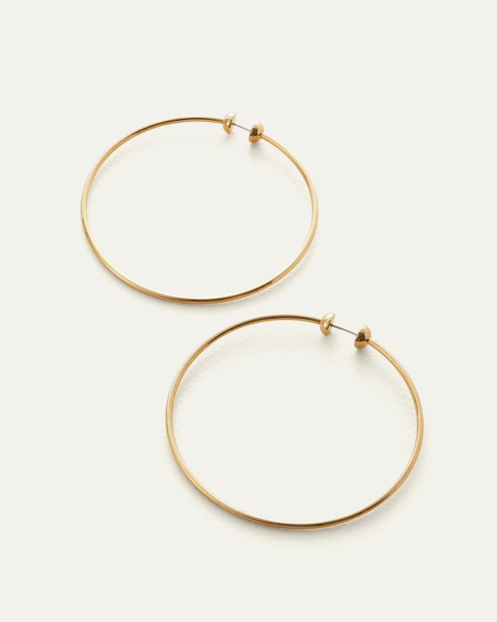 JENNY BIRD Waterproof Icon Hoops - Large Gold Hoops For Women