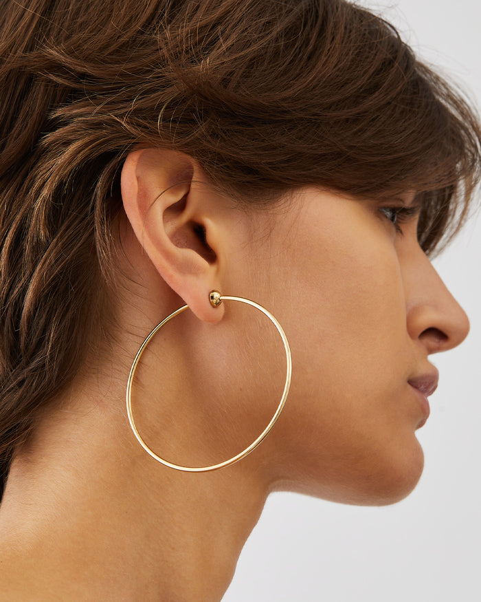 JENNY BIRD Waterproof Icon Hoops - Large Gold Hoops For Women