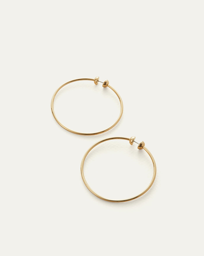 JENNY BIRD Icon Medium Waterproof Gold Hoop Earrings For Women