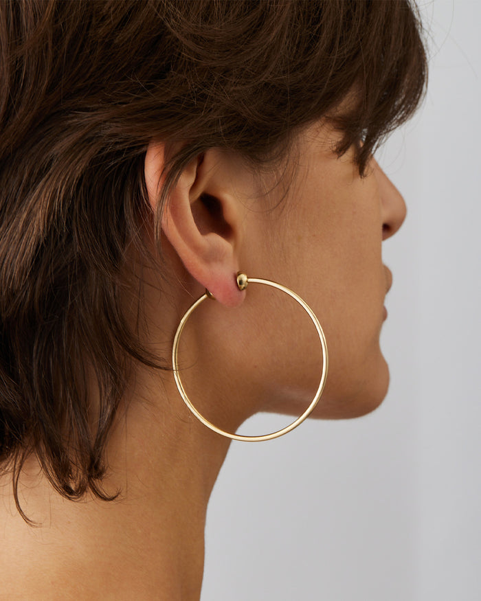 JENNY BIRD Icon Medium Waterproof Gold Hoop Earrings For Women