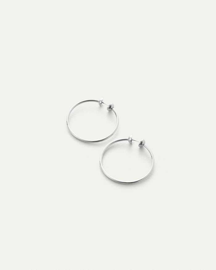 JENNY BIRD Icon Small Waterproof Silver Hoop Earrings For Women