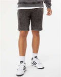 Independent Trading Co. PRM50STMW Mineral Wash Fleece Shorts - Ninja Transfers
