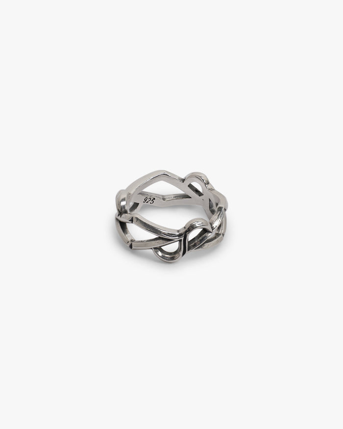 Initial Chain Ring - Silver