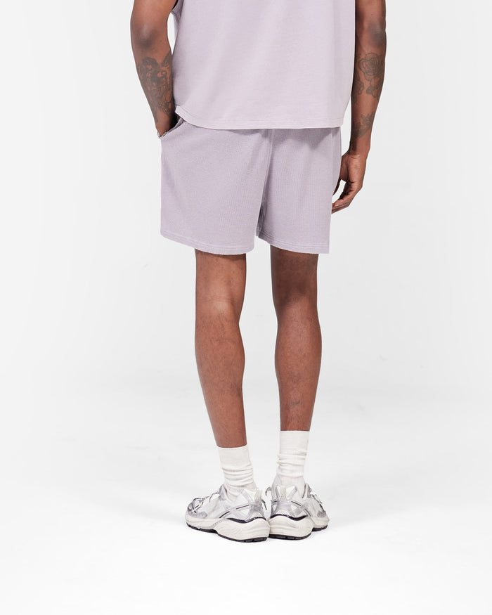 Initial Waffle Shorts- Mist