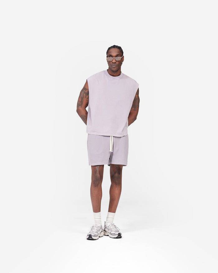 Initial Waffle Shorts- Mist