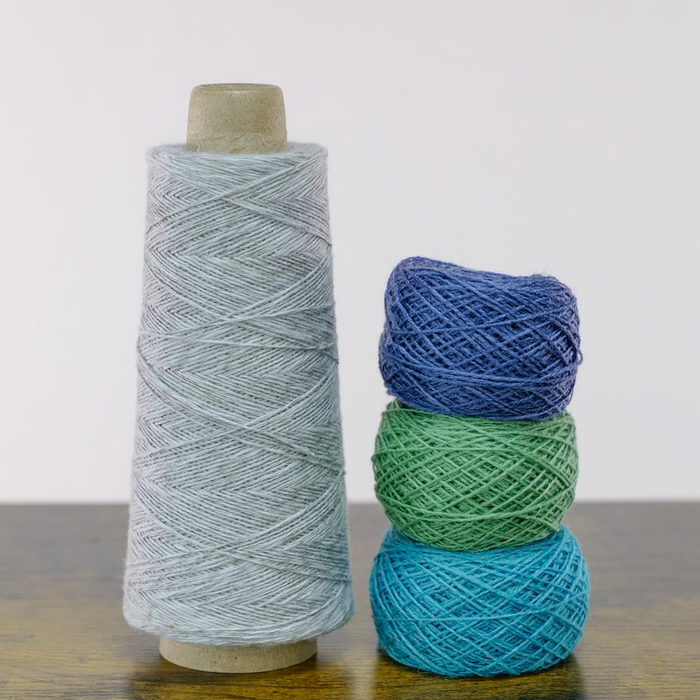 Inlay Pillows Kit, greens and blue