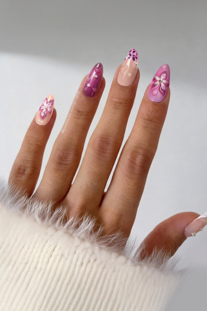 ISLAND GIRL - ALMOND PRESS-ON NAILS
