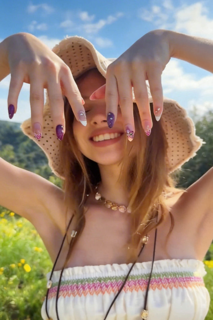 ISLAND GIRL - ALMOND PRESS-ON NAILS