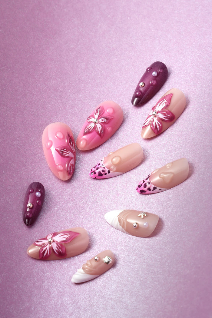 ISLAND GIRL - ALMOND PRESS-ON NAILS