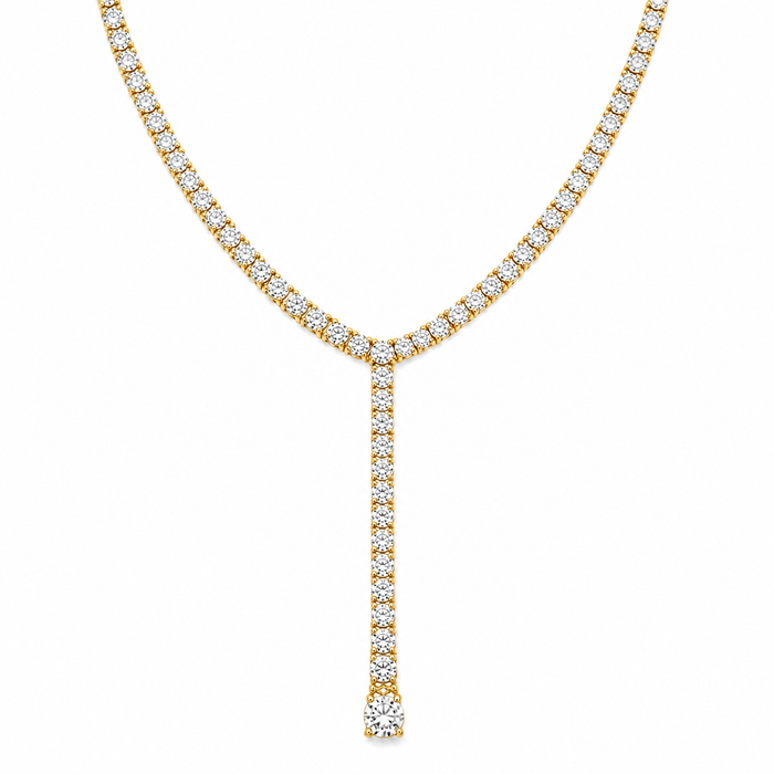 Jahzara Tennis Lariat Necklace — Short Necklace